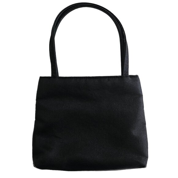 Nordstom Floral Embroidery & Beaded Mini Evening Purse Bag | Like New | Black - Picture 2 of 8